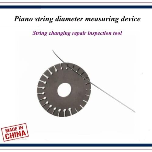Piano tuning tools accessories - Piano string diameter measuring device , String changing repair inspection tool - Piano parts
