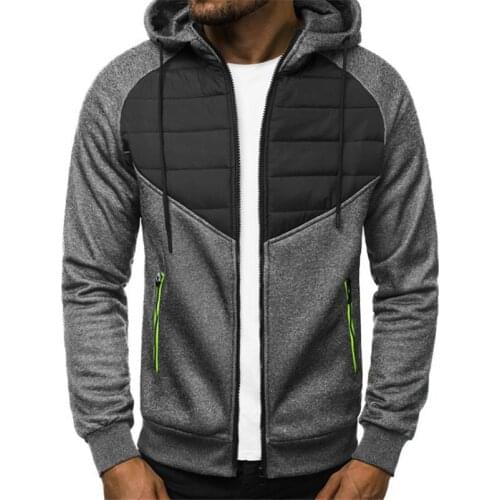 Spring Mens Jackets Hooded Coats Casual Zipper Sweatshirts Male Tracksuit Fashion Jacket Mens Clothing Outerwear hoodies