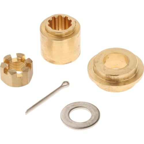 Propeller Installation Hardware Kit for Yamaha 20 25 30HP Nut ,Split Pin ,Thrust Washer ,Spacer ,Split Pin 91490-30020