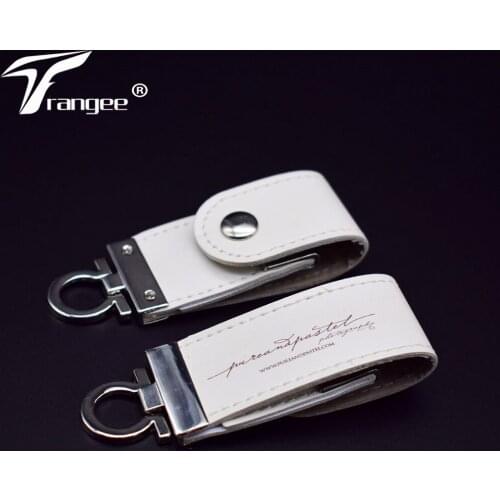 10PCS/lot Trangee Leather USB Flash Drive 4GB 8GB 16GB 32GB 64GB USB 2.0 Memory Flash Stick Gifts Pendrive Custom Logo Printing