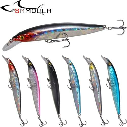Mino Fishing Lure Pesca Minnow Lures Weights 11.8g Tackle Jerkbait Saltwater Lures Trolling Wobbler Isca Artificial Fake Fish
