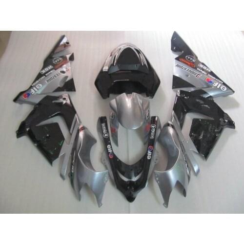 Motorcycle Parts For Kawasaki ZX10R 2004 2005 NINJA Fairing Kit ZX 10R 04 05 Silver Black Bodywork Fairings Set SZ64