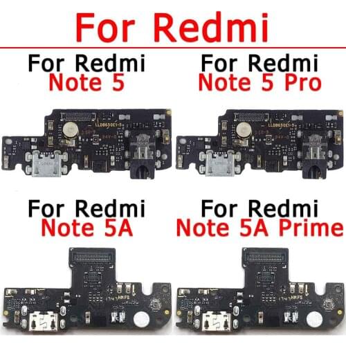 Original Charging Port For Xiaomi Redmi Note 5 Pro 5A Prime Charge Board Pcb Flex Usb Connector Replacement Repair Spare Parts