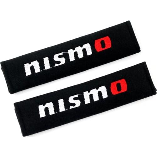 Excellent Car Styling Case For Nismo Logo Emblem For Nissan Tiida Teana X-Trail Juke Accessories All Cotton Car-Styling 2pcs/lot