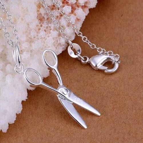Pendant Necklaces Silver Plated Necklace Silver Trendy Jewelry Necklace Wholesale Free Shipping slei LP102