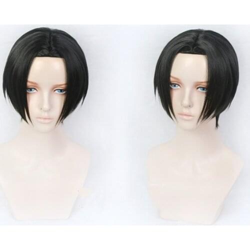 Anime Tokyo Revengers Mikey Cosplay Wig Short Black Heat Resistant Synthetic Hair + Wig Cap
