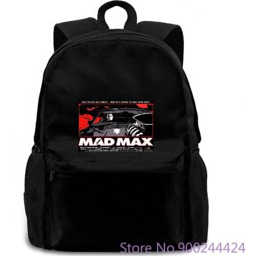 MAD MAX 1 Movie Poster Black all s Brand Male Slim Fit Harajuku women men backpack laptop travel school adult student
