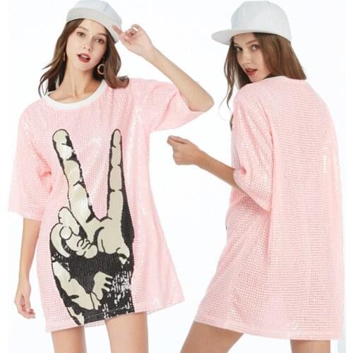 Casual Straight Solid Short Sequined Mini High Street Casual Sexy Club Party Black Silvery Pink Green Wom Plus Size Dress