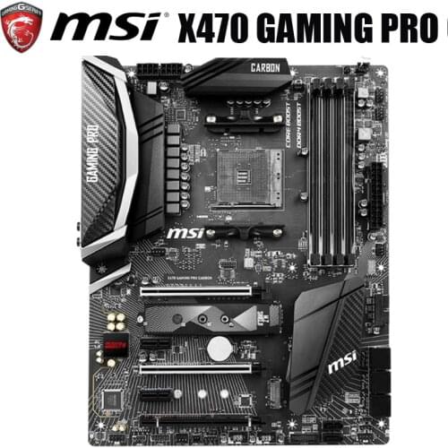 Socket AM4 MSI X470 GAMING PRO CARBON Motherboard AMD X470 AMD RYZEN DDR4 84GB M.2 Original Desktop MSI X470 Mainboard Used