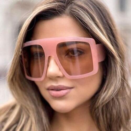 2020 Sunglasses Square Women Sun Glasses Female Eyewear Eyeglasses Plastic Frame Clear Lens UV400 Shade Fashion Driving New