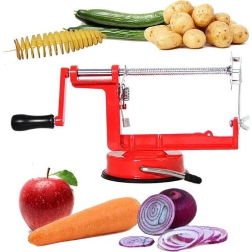 Steel Fruit Potato Machine Peeler Corer Slicer Cutter Bar Home Hand-cranked Clipping Fruit Potato Peeler