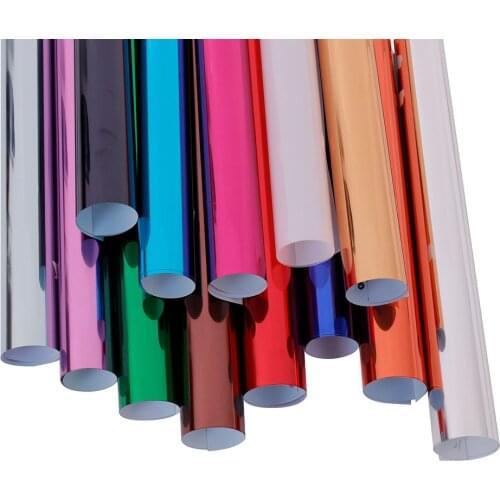 SUNICE Premium Metallic heat transfer film Iron on T-shirt Cloth Make Family Celebration Bag Hat Heat press50cmX100cm(20"X39.3")