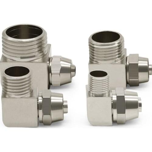 PL4 6 8 10 12mm Pipe Tube To -M5 M6 1/8 1/4 3/8 1/2 Trachea Quick Screw Connector Copper Pneumatic Components Fast Twist Joint