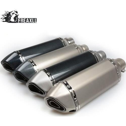 Universal Fiber Motorcycle Exhaust Pipe Muffler Motorbike Exhaust Modified Exhaust Pipe DB Killer For SUZUKI GSF 600 Bandit S-X