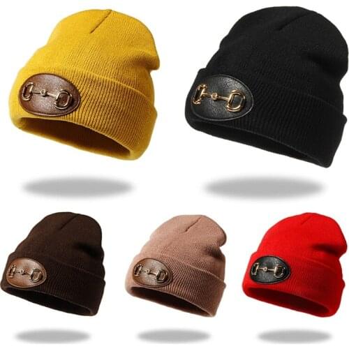 68UA Knitted Hats for Windproof Warm for Outdoor Sports with Ear Protection 5 Color Optional Hat for Winter Unisex