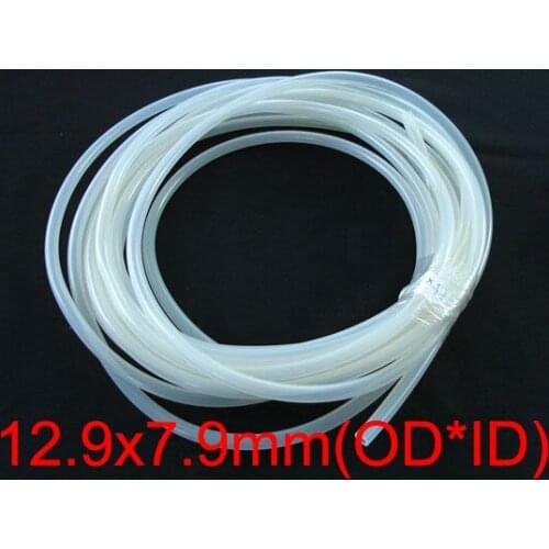 1M 12.9x7.9mm 12.9*7.9 Clear Transparent Medical Food Grade Flexible Pipe Water Drink Hose Peristaltic Pump Silicone Rubber Tube