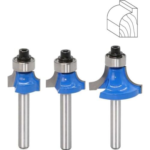 3-piece fillet cutter woodworking milling cutter trimming milling cutter woodworking trimming machine head