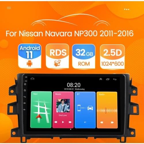 Android 11 2Din Car radio Multimedia For Nissan NAVARA Frontier NP 300 2011-2016 Car Player Navigation GPS Radio stereo recorder