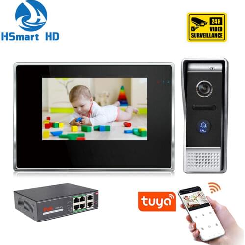 Motion Detection Wireless WiFi 7inch Smart Video Intercom System Full Touch Screen with Wired Door APP Phone Talking Unlock