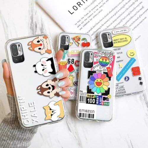 Poco X3 Pro Case Poco F3 M3 Pro NFC Cartoon Phone Case For Xiaomi Redmi Note 10 Pro 9 7 8T Silicone Cover Mi 11 Lite 10T Pro Bag