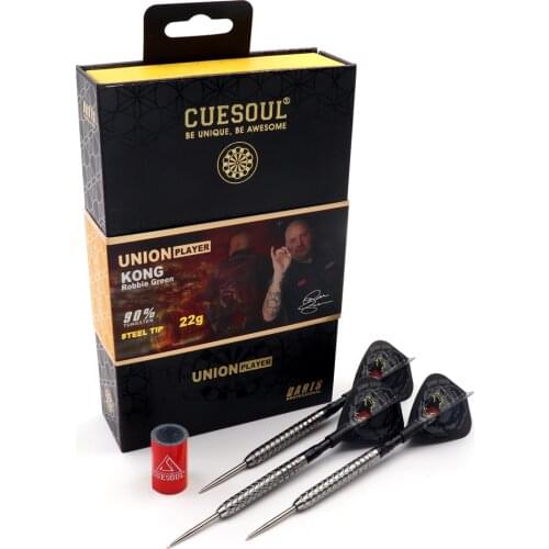 CUESOUL Robbie 'KONG'Green 22/24g 90% Tungsten Steel Tip Dart Set