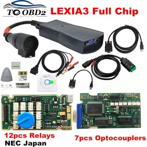 Lexia 3 PP2000 Full Chip Diagbox V7.83 V8.55 with Firmware 921815C Lexia3 V48/V25 For Citroen for Peugeot OBDII diagnostic tool