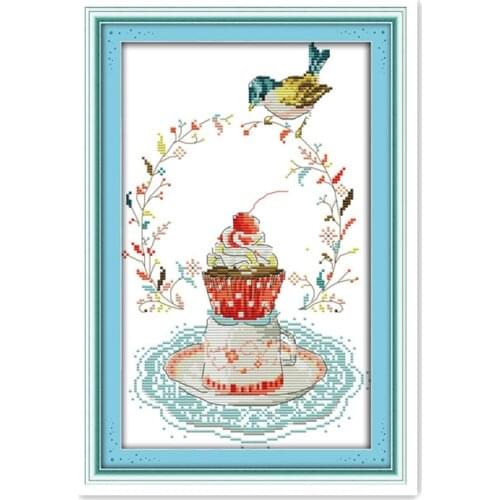 Joy Sunday Mini Manual DIY Student Interests Sewing Cross Stitch Kit Cakes and Birds Wholesale Decoration Handicrafts Painting