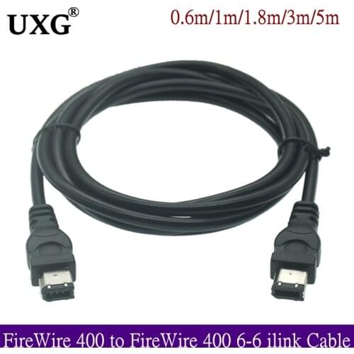 3M 5M IEEE1394A Data Cable IEEE 1394 6P to 6P 6P-6P 6 Pin to 6Pin Industrial Camera Cable Firewire 400 Mbps 1.5m 3m 5m