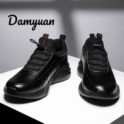 Damyuan Leather Mens Casual Shoes Tenis Masculino Adulto Light Men Shoes 46 Walking Shoes Plus Size 48 Flexible Autumn Casual