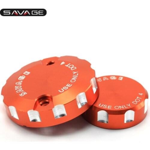 Front Rear Brake Reservoir Cover For 690 990 SuperDuke SMT 1190 1290 SUPERDUKE Motorcycle Accessories CNC Fluid Cylinder Cap