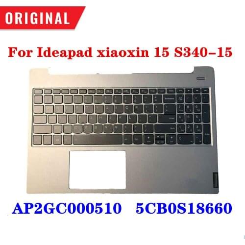 New Original For Lenovo Ideapad xiaoxin 15 S340-15 S340-15IWL S340-15APICover Palmrest Upper Case Top Cover Silver AP2GC000510