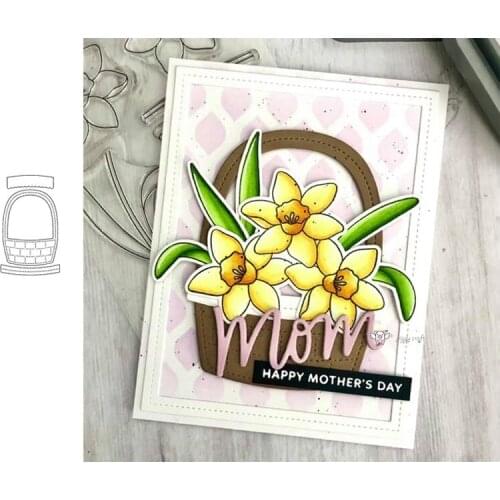 New Portable basket metal Cutting Dies Stencils DIY Scrapbooking Paper/photo Cards Embossing Dies