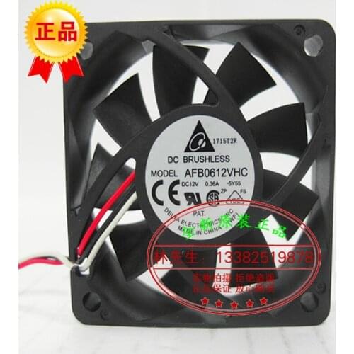 NEW DELTA AFB0612VHC 6015 DC12V CPU ball bearing cooling fan