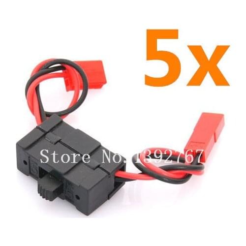 Wholesale 5Pcs/Lot 02050 HSP 1/10 Scale Models RC Car Truck On-OFF Battery Receiver Switch 94101 94102 94105 94108