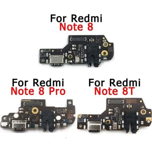 Original Usb Charge Board For Xiaomi Redmi Note 8T 8 Pro Charging Port Plate Flex Cable Ribbon Socket Replacement Spare Parts