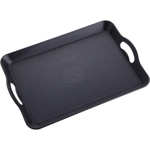 Serving Tray Rectangular Plastic Tray Food Serving Trays Anti-slip Scratch-resistant