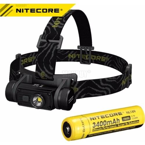 SALE Nitecore HC60 HC60W Headlamp CREE XML2 U2 1000LM Headlight Waterproof Flashlight Torch Ourdoor Camping Travel 100% Original