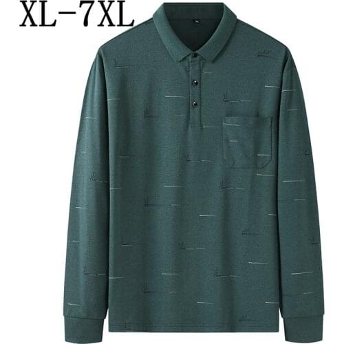 7XL 6XL 5XL Oversized Shirts For Men New Fashion Printed Loose Mens Polo Shirt With Pocket High Quality Breathable Polo Homme