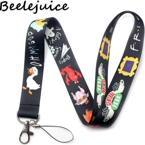 Friends tv show Neck Strap Lanyards ID badge card holder keychain Mobile Phone Strap Gift Ribbon webbing necklace