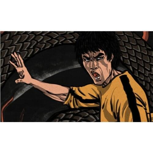 Mr. Bruce Lee flag Decoration banner 90*150cm/ 3x5ft for hanging
