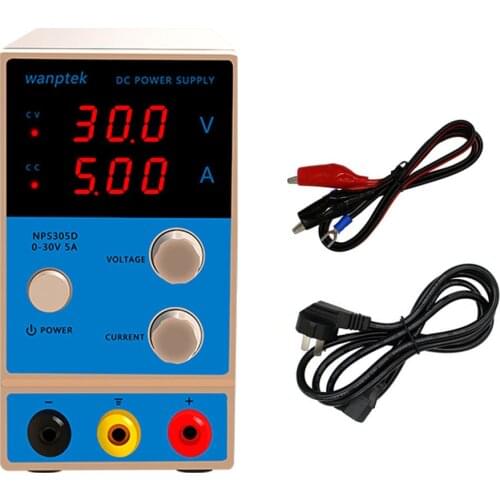 Wanptek NPS305D 30V5A Mini Digital Display Dc Voltage Regulator Power Supply Phone Computer Maintenance Laboratory power supply