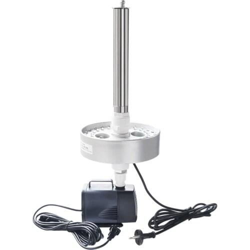 Zq Colorful LED Light Atomization Fountain Pump Small Submersible Pump Fish Pond Cycle Pump with Oxygen Increasing