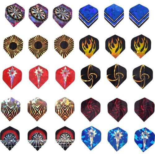 15Pcs/30Pcs Dart Flights Set Multiple Styles Colorful PET Darts Flights Professional Darts Newly Dart Accessories