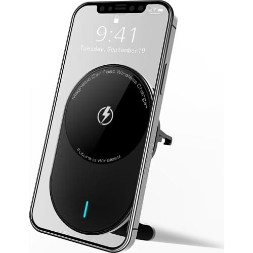 15W Magnetic wireless car charger Phone Holder Magnetic car fast wireless car chargers for iPhone 12 12Pro charging holder