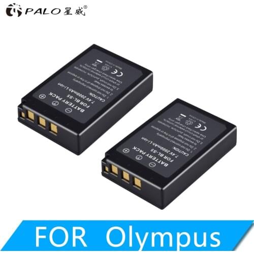 2PCS 2000 mAh PS-BLS5 BLS-5 BLS5 BLS-50 BLS50 battery for Olympus PEN E-PL2, E-PL5, E-PL6, E-PL7, E-PM2, OM-D E-M10, E-M10 II