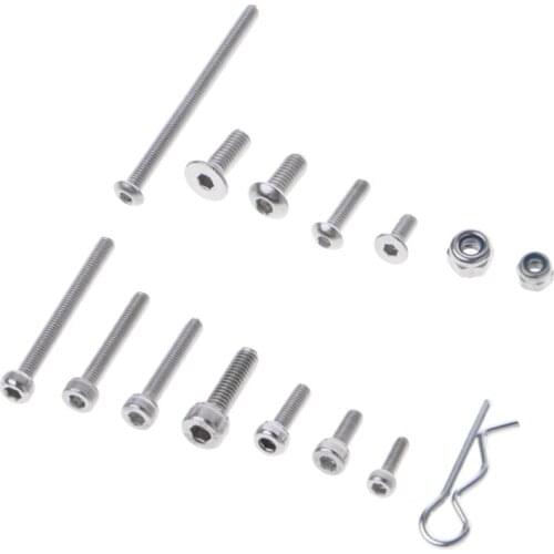 205Pcs RC Screws Stainless Steel Screw Kit Hexagon Socket For Slash 4x4 Short Truck Car Fastener Hardware