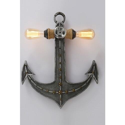 American Vintage Wall Lamp Industrial wind Double head LED E27 wall lamp Iron decorative lighting personality sconce 110v 220v