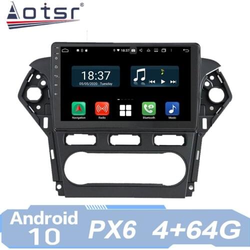 For Ford Mondeo 4 2010 - 2014 Android Radio Car Multimedia Video Player GPS Navigation IPS Screen PX6 No 2 Din 2Din AutoRadio