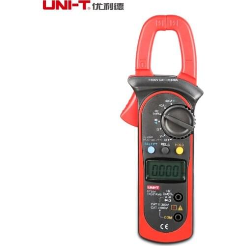 Uni-T UT204 Auto-Ranging AC DC Ture RMS Auto/Manual Range Digital Handheld Clamp Meter Multimeter AC DC Test Tool
