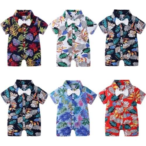 2021 New Arrival Rompers Baby Clothing Summer Newborn Romper Infant Jumpsuits Casual Boys Vacation Outfits Pelele Bebe Verano